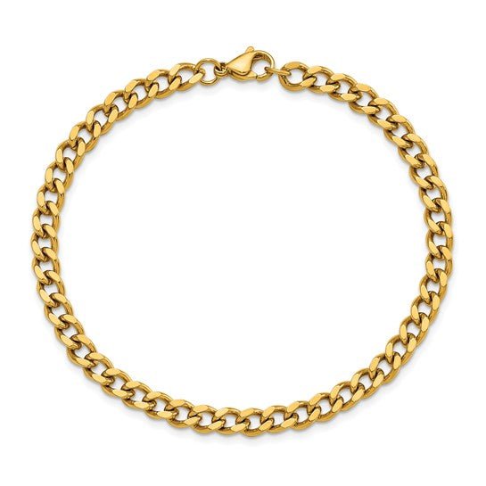 Gold Curb Bracelet ~ 5.3mm