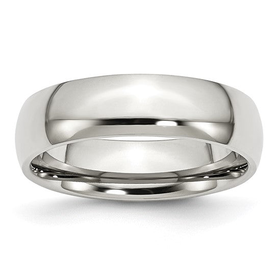 White Gold Comfort Band Ring