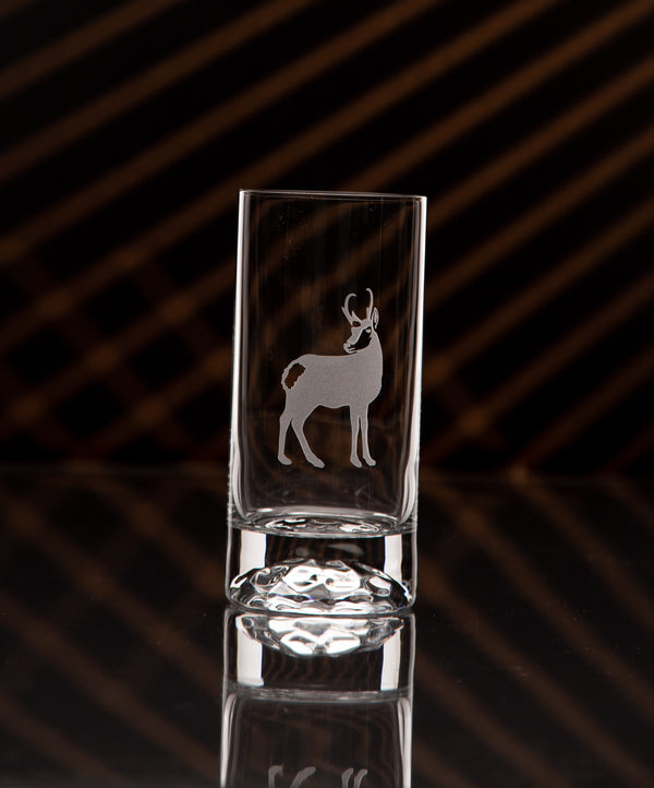 Crystal Highball Glass with Cut-In Bottom