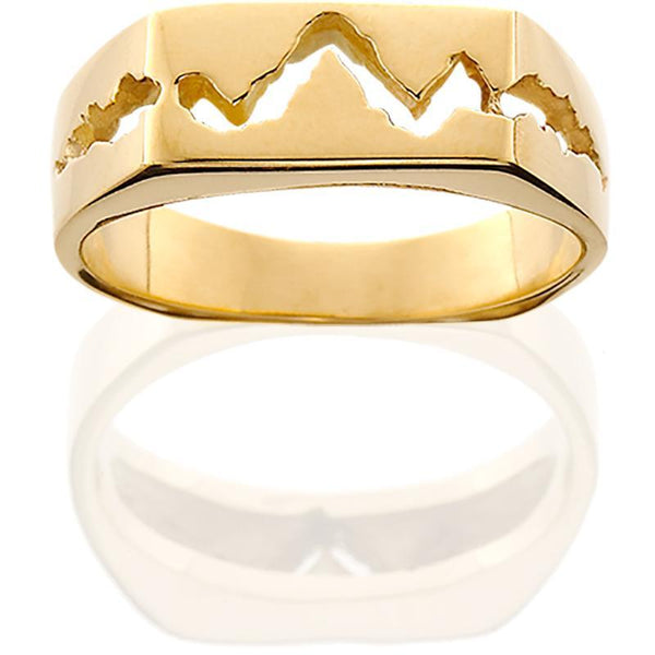 Womens 14K Yellow Gold Teton Ring