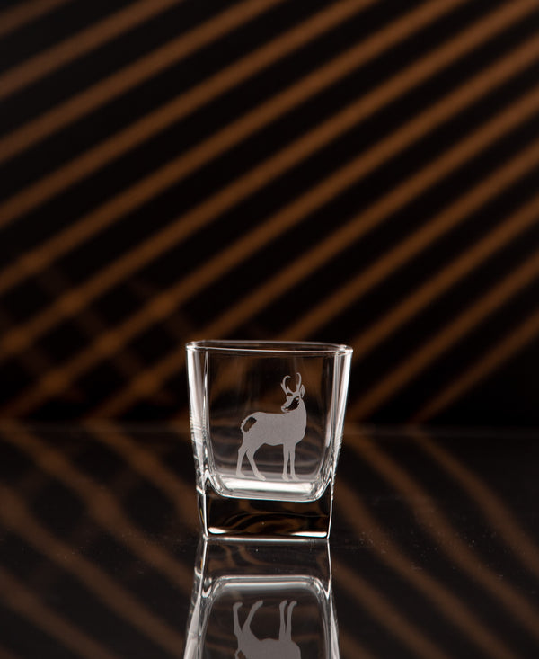 Square Rocks Glass ~ Small
