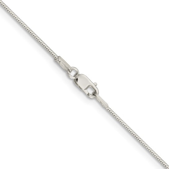 White Gold Snake Chain ~ 0.9mm