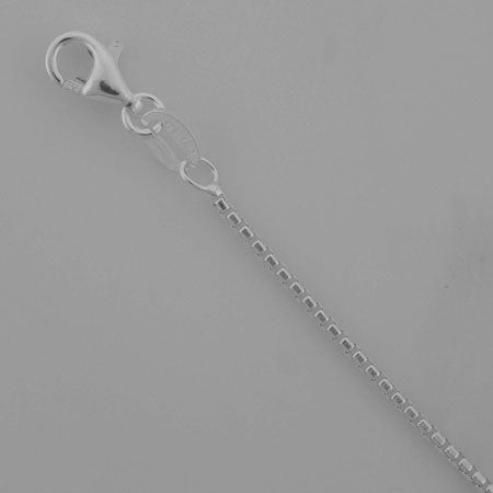 Silver Round Box Chain ~ 1.1mm