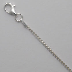 Silver Round Box Chain ~ 1.25mm