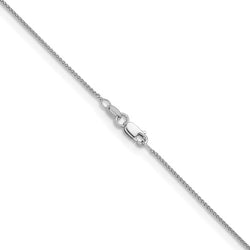 White Gold Wheat Chain ~ 1.2mm