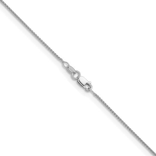 White Gold Wheat Chain ~ 1.2mm