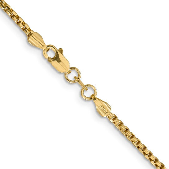 Gold Rounded Box Chain ~ 1.6mm