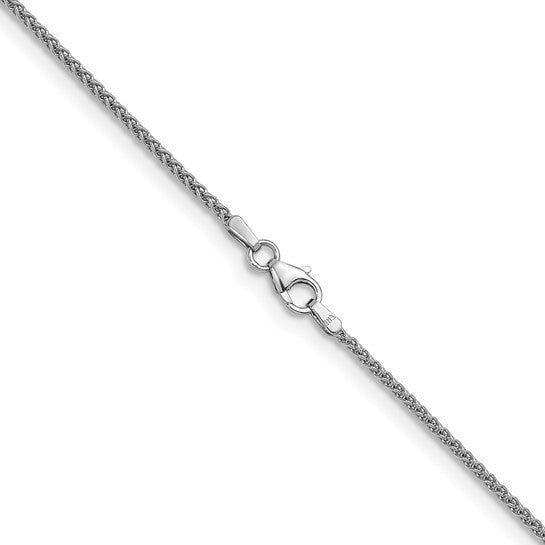 White Gold Wheat Chain ~ 1.7mm