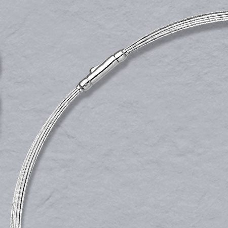 Silver 10 Strand Neckwire