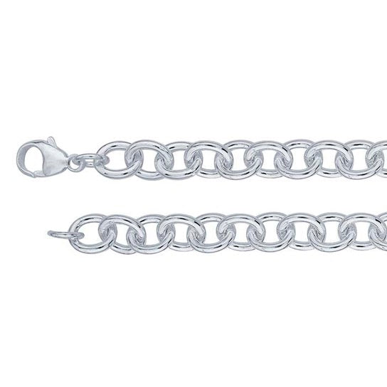 Silver Cable Bracelet ~ 10mm