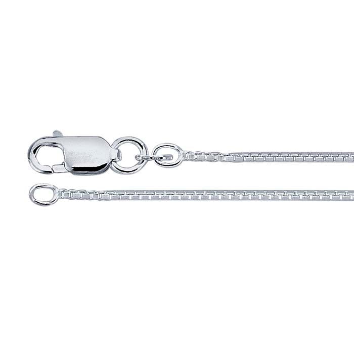 Silver Box Chain ~ 1.0mm