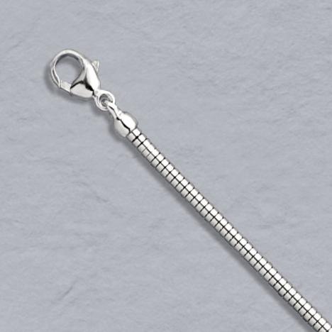 White Gold Snake Chain ~ 2.4mm