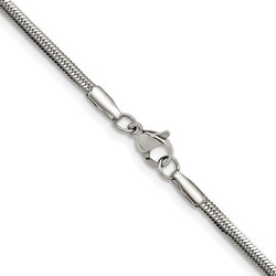 White Gold Double Snake Chain ~ 2.9mm