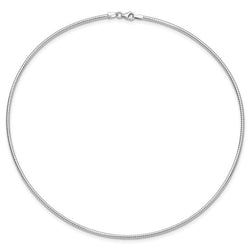 White Gold Neckwire ~ 2mm