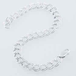 Silver Charm Bracelet ~ 7"
