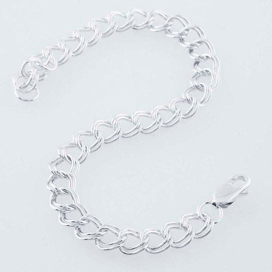 Silver Charm Bracelet ~ 7"