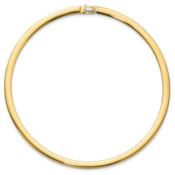 White and Yellow Gold Two-Toned Reversible Omega ~ 6mm