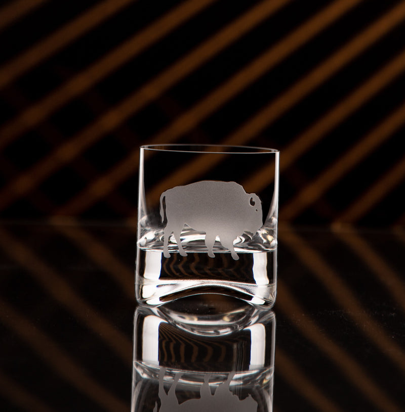 GL128; Short Arched Crystal Glass