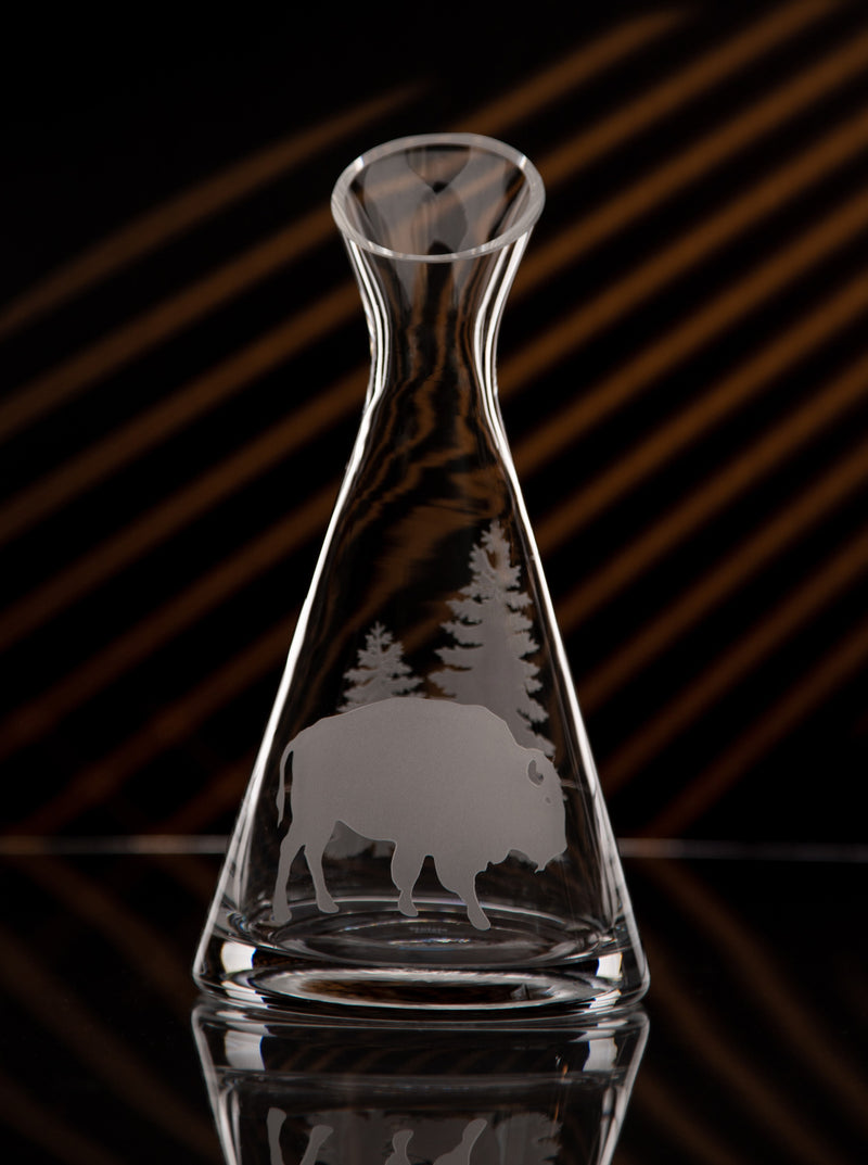 Crystal Wine Carafe with Slant Top