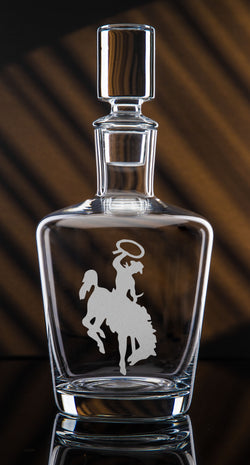 Tall Round Crystal Liquor Decanter