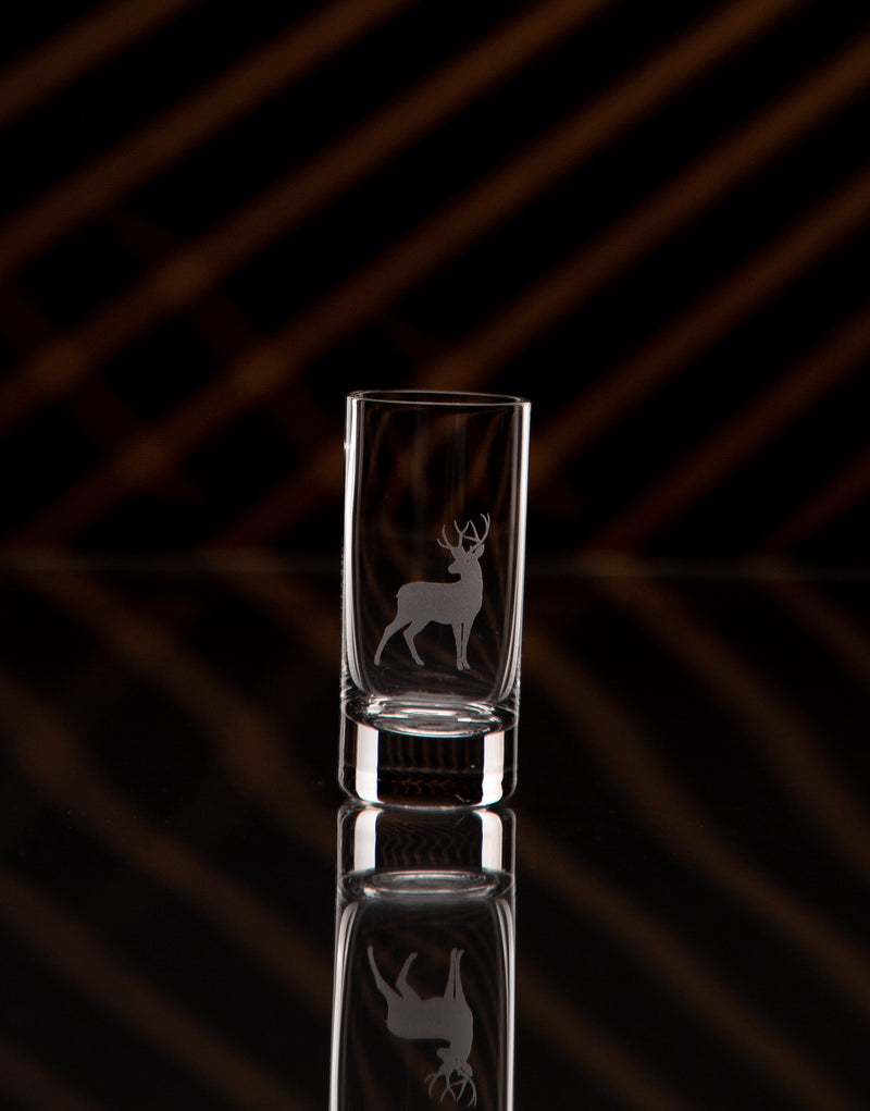 GL114; Round Crystal Shot Glass
