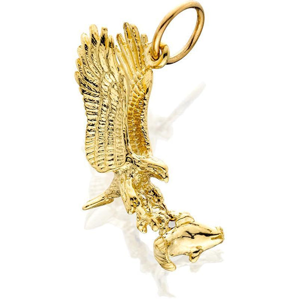 Eagle Charm w/Fish In Claws