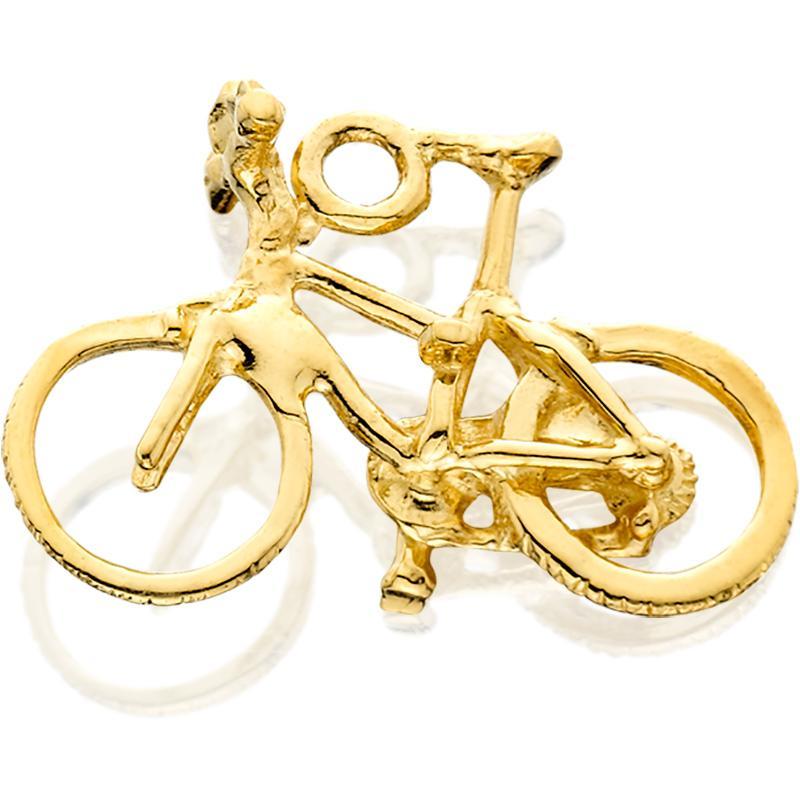 HD160; 14K Yellow Gold 3D Mountain Bike Charm