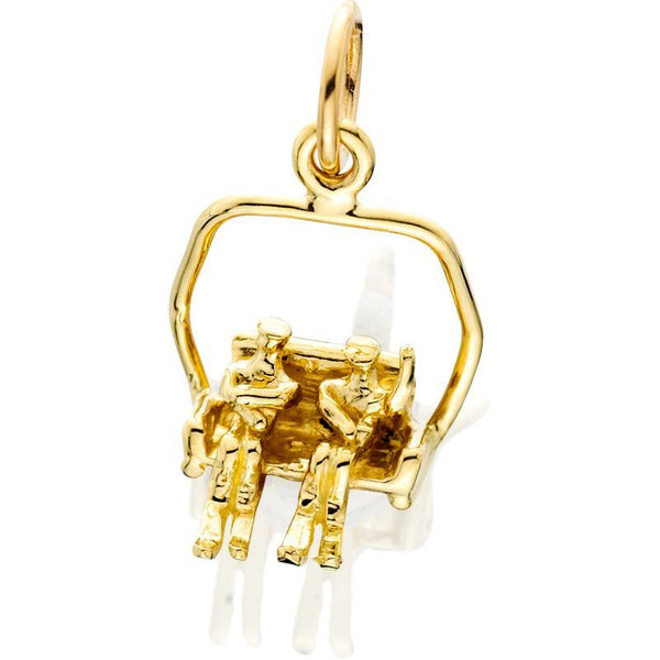 Chairlift Charm w/2 People ~ Small