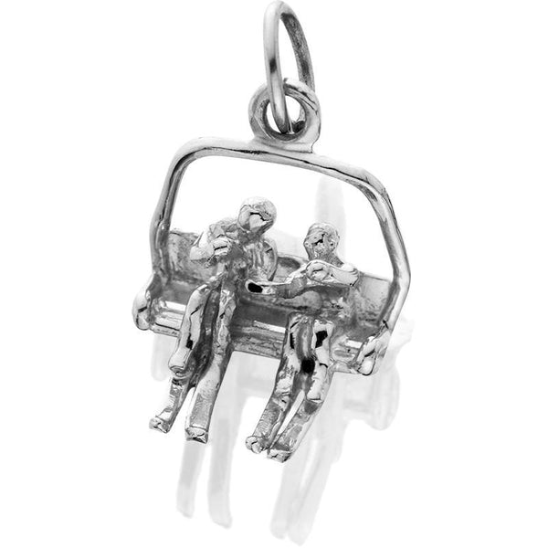 Chairlift Charm w/2 People ~ Large