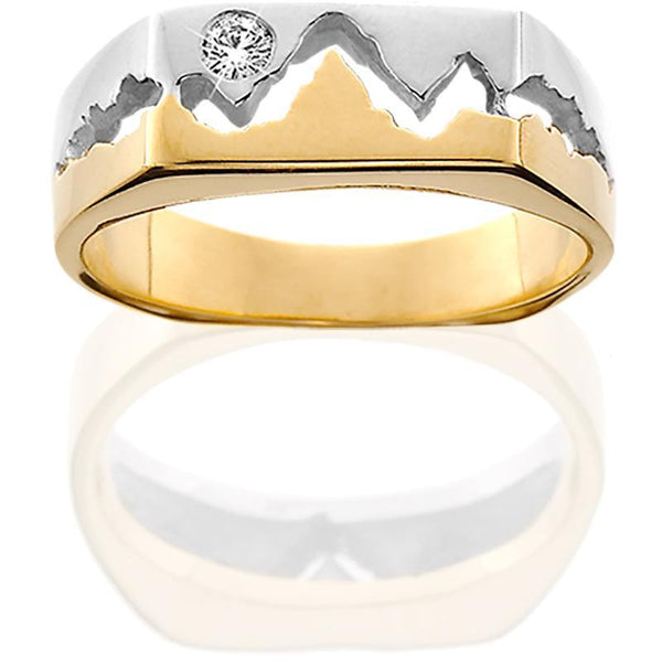 Women's 14K Gold Two-Toned Teton Ring