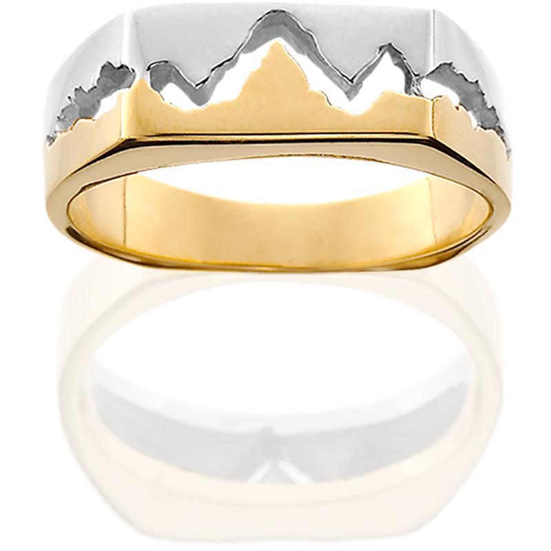 HR137; Women's 14K Gold Two-Toned Teton Ring