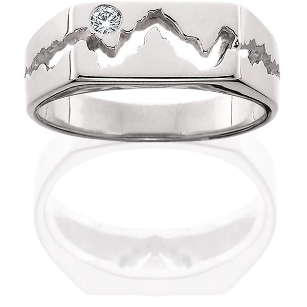Men's Silver Teton Ring