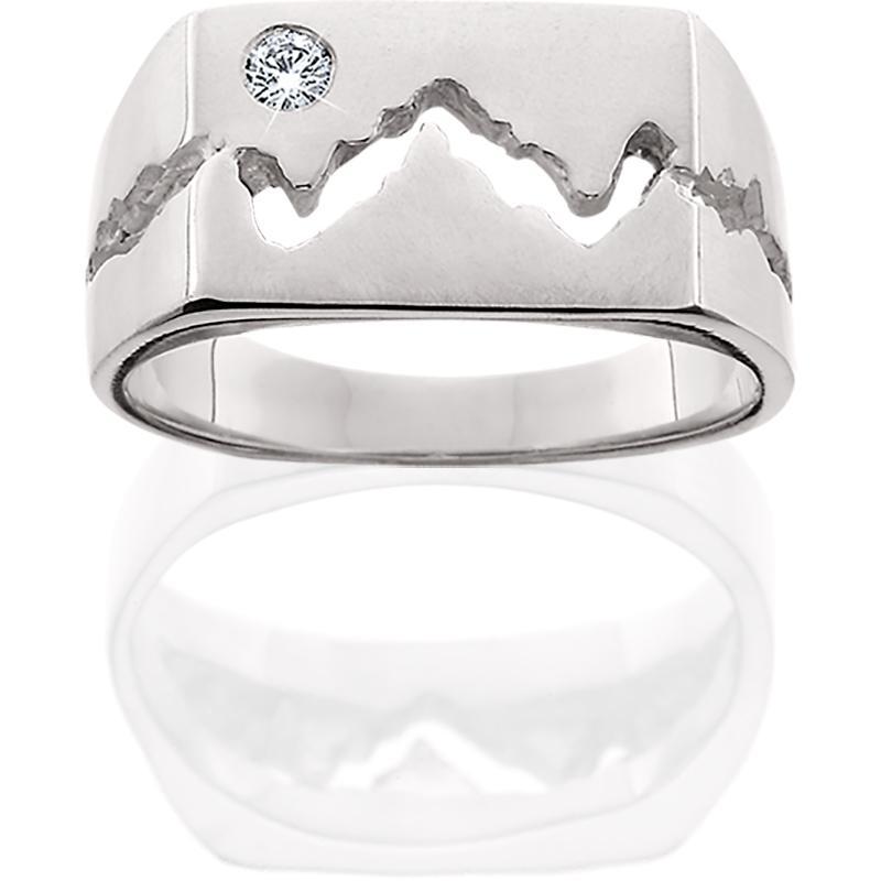 Men's Silver Wide Teton Ring