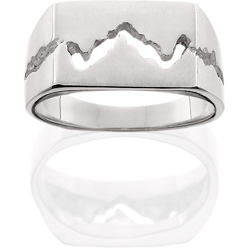 Men's Silver Wide Teton Ring