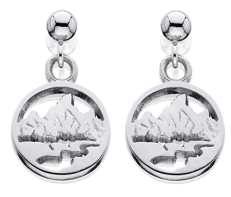 HES207: Extra Small Silver Teton Earrings